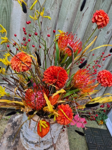 Bonfire Night Log Arrangement