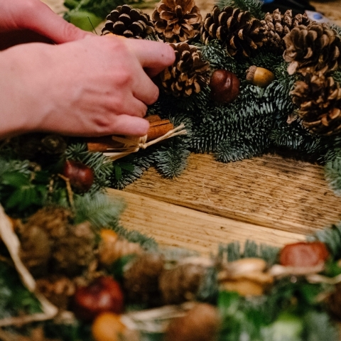 Christmas Wreath Making Workshop 28th November