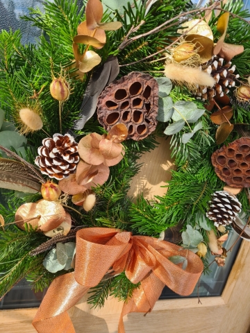 Frosty Feathers Wreath