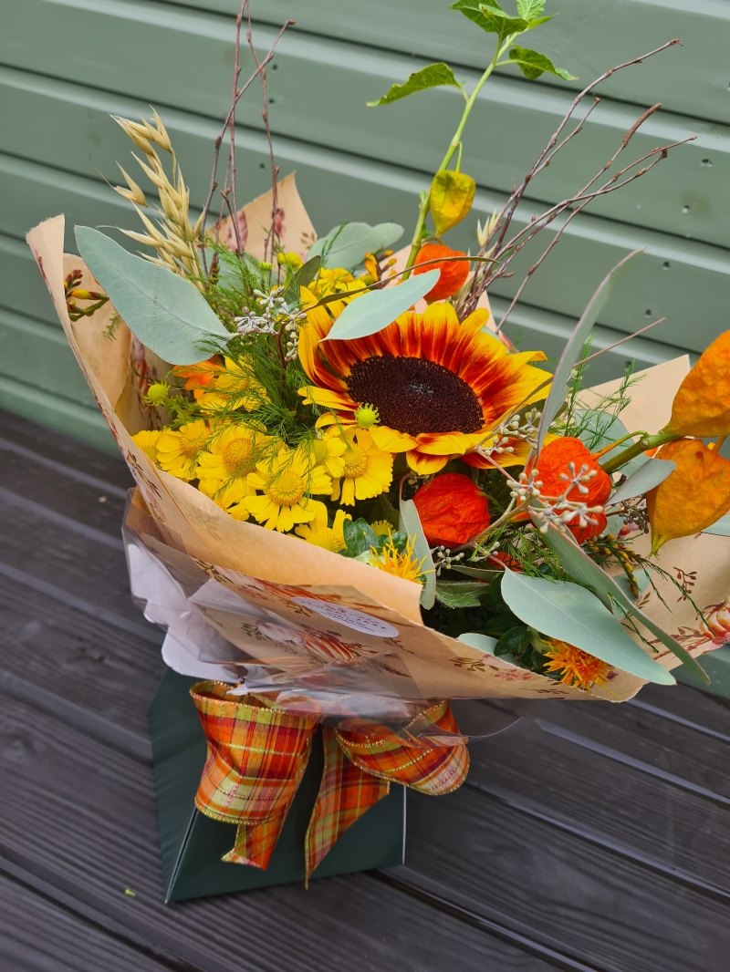 Autumn Colours Hand tied Bouquet