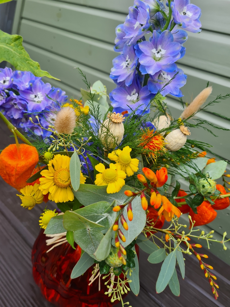 Pumpkin Vase Arrangement