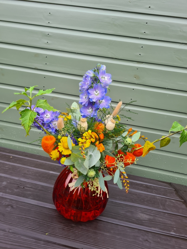 Pumpkin Vase Arrangement