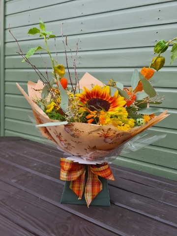 Autumn Colours Hand tied Bouquet
