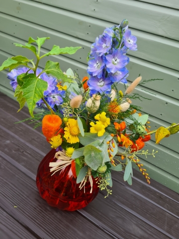 Pumpkin Vase Arrangement